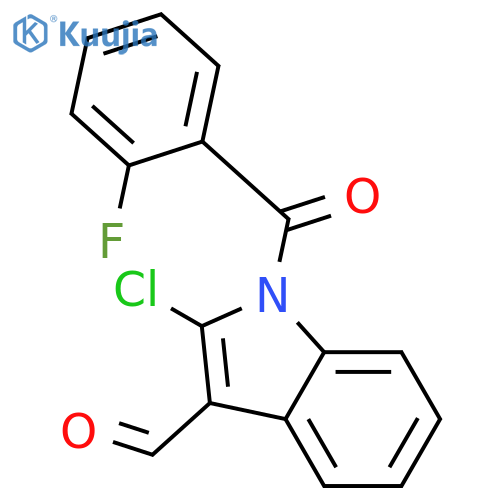 2-chloro-1-(2-fluorobenzoyl)indole-3-carbaldehyde structure