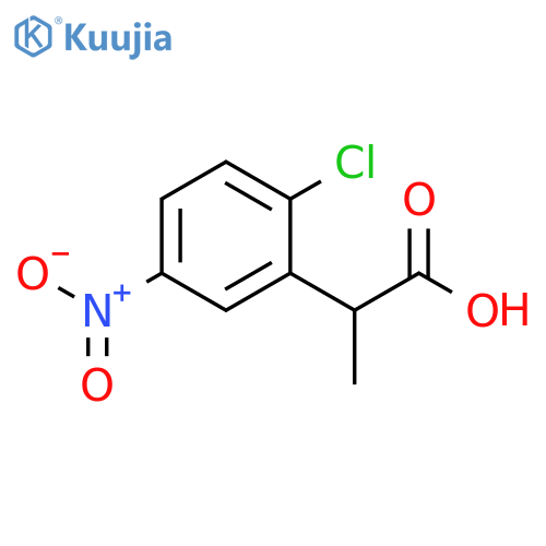 2-(2-chloro-5-nitrophenyl)propanoic acid structure
