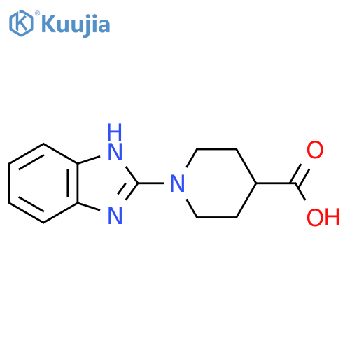 1-(1H-1,3-benzodiazol-2-yl)piperidine-4-carboxylic acid structure