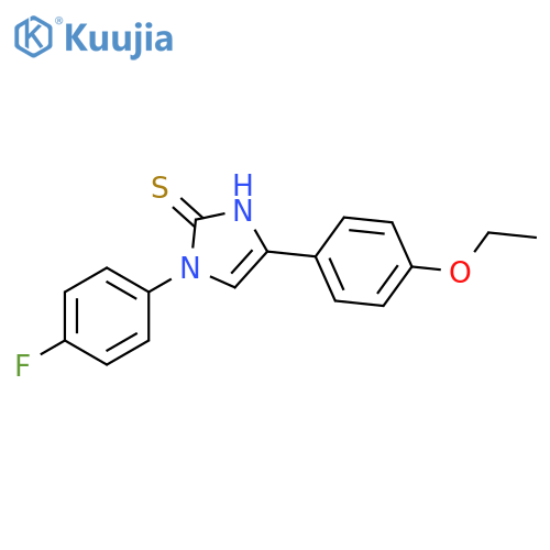 4-(4-ethoxyphenyl)-1-(4-fluorophenyl)-2,3-dihydro-1H-imidazole-2-thione structure