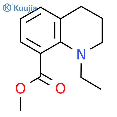 8-Quinolinecarboxylicacid,1-ethyl-1,2,3,4-tetrahydro-,methylester(9CI) structure