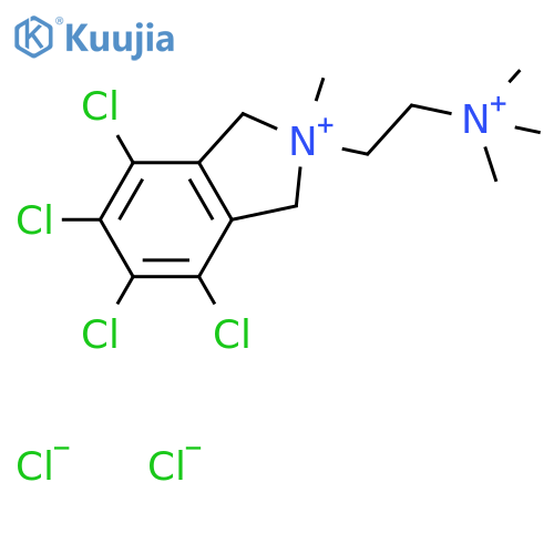 1H-Isoindolium,4,5,6,7-tetrachloro-2,3-dihydro-2-methyl-2-[2-(trimethylammonio)ethyl]-,chloride (1:2) structure