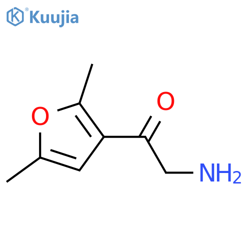 2-amino-1-(2,5-dimethylfuran-3-yl)ethan-1-one structure