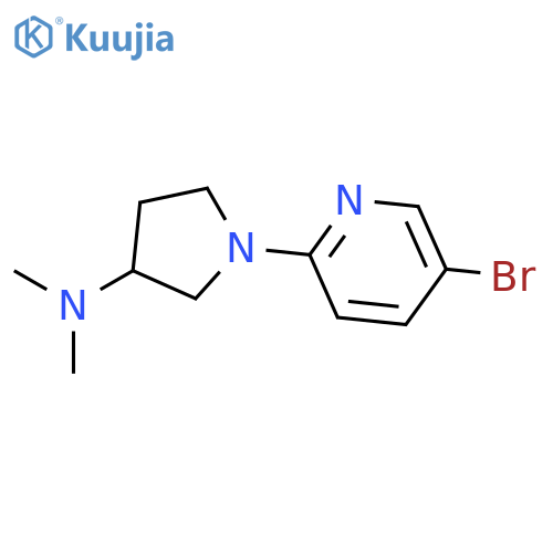 1-(5-Bromopyridin-2-yl)-N,N-dimethylpyrrolidin-3-amine structure