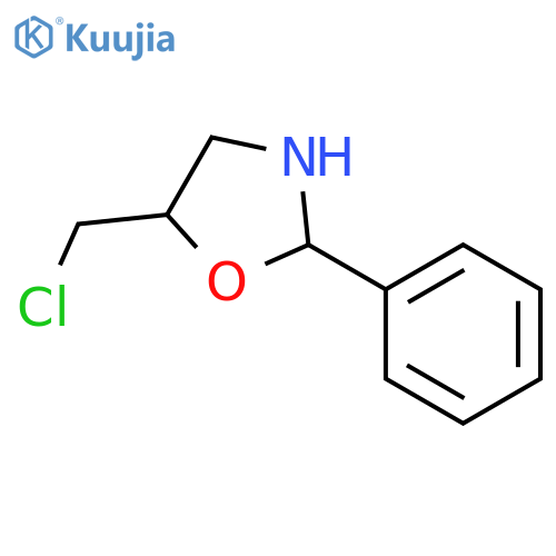 5-(Chloromethyl)-2-phenyloxazolidine structure