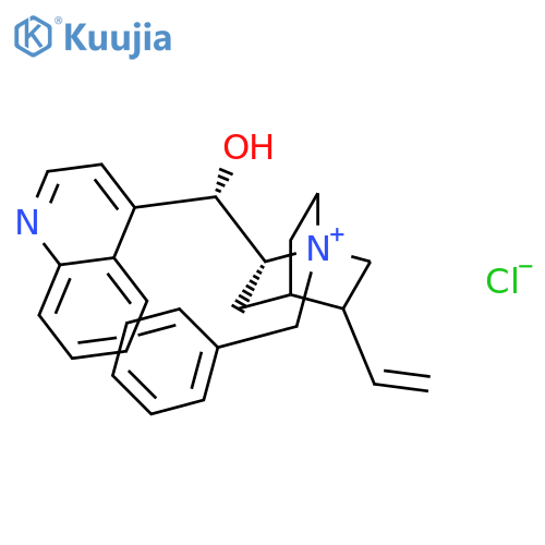 (S)-[(1S,2R,4S,5R)-1-benzyl-5-vinyl-quinuclidin-1-ium-2-yl]-(4-quinolyl)methanol;chloride structure