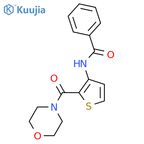 N-[2-(MORPHOLINOCARBONYL)-3-THIENYL]BENZENECARBOXAMIDE structure