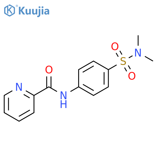 N-4-(dimethylsulfamoyl)phenylpyridine-2-carboxamide structure