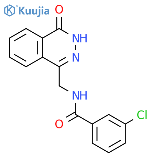 3-chloro-N-(4-oxo-3,4-dihydrophthalazin-1-yl)methylbenzamide structure