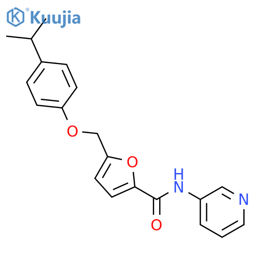 5-[(4-isopropylphenoxy)methyl]-N-pyridin-3-yl-2-furamide structure