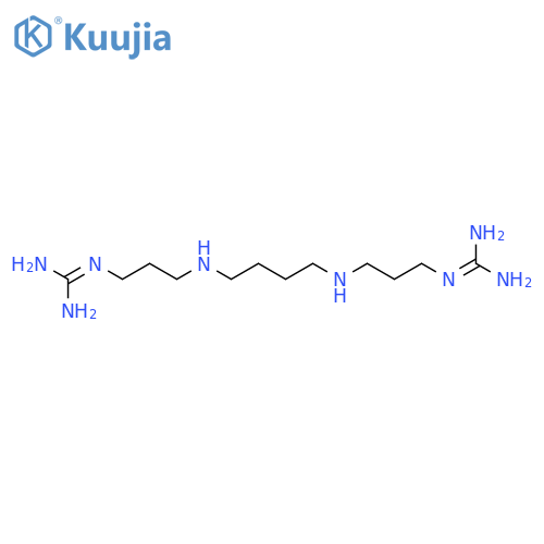 2,2'-[butane-1,4-diylbis(iminopropane-3,1-diyl)]diguanidine structure