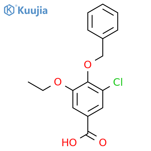4-(benzyloxy)-3-chloro-5-ethoxybenzoic acid structure