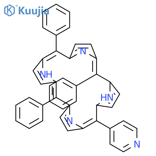21H,23H-Porphine, 5,10,15-triphenyl-20-(4-pyridinyl)- structure