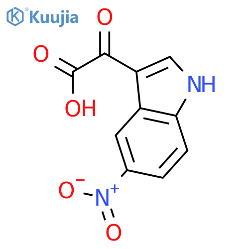 1H-Indole-3-aceticacid, 5-nitro-a-oxo- structure