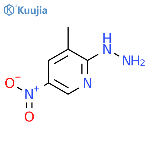2-Hydrazinyl-3-methyl-5-nitropyridine structure