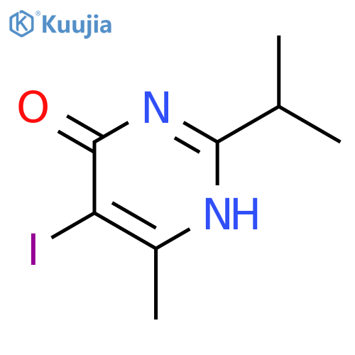 5-Iodo-6-methyl-2-(propan-2-yl)pyrimidin-4(1H)-one structure