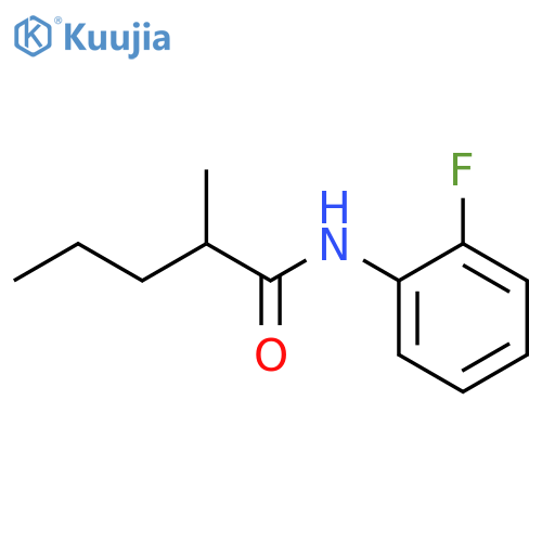 N-(2-fluorophenyl)-2-methylpentanamide structure
