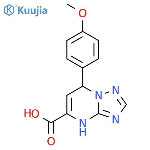 7-(4-Methoxyphenyl)-4,7-dihydro-[1,2,4]triazolo[1,5-a]pyrimidine-5-carboxylic acid structure