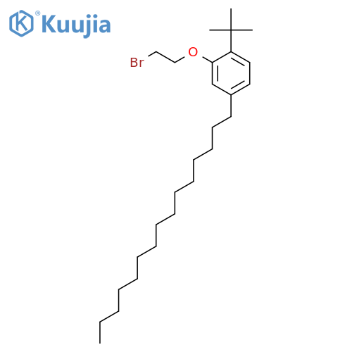 BENZENE, 2-(2-BROMOETHOXY)-1-(1,1-DIMETHYLETHYL)-4-PENTADECYL- structure
