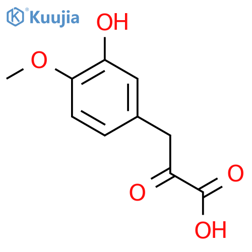 3-(3-Hydroxy-4-methoxyphenyl)-2-oxopropanoic acid structure