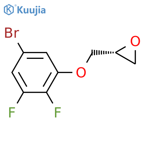 Oxirane,2-[(5-bromo-2,3-difluorophenoxy)methyl]-, (2R)- structure