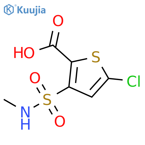 5-Chloro-3-(methylamino)sulfonyl-2-thiophenecarboxylic Acid structure