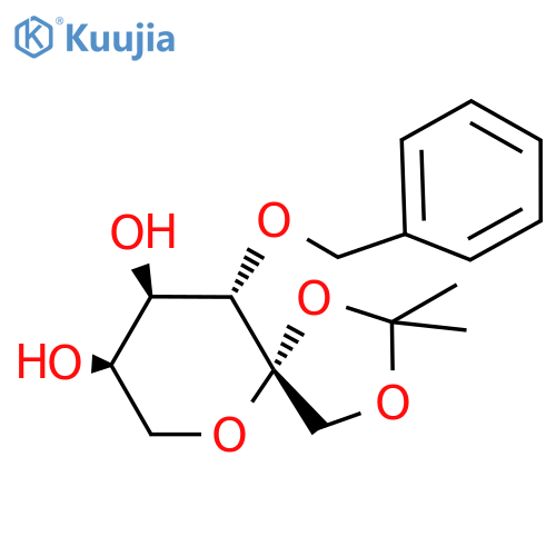 3-O-Benzyl-1,2-O-isopropylidene-β-D-fructopyranose structure