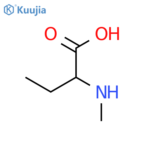Butanoic acid, 2-(methylamino)- structure
