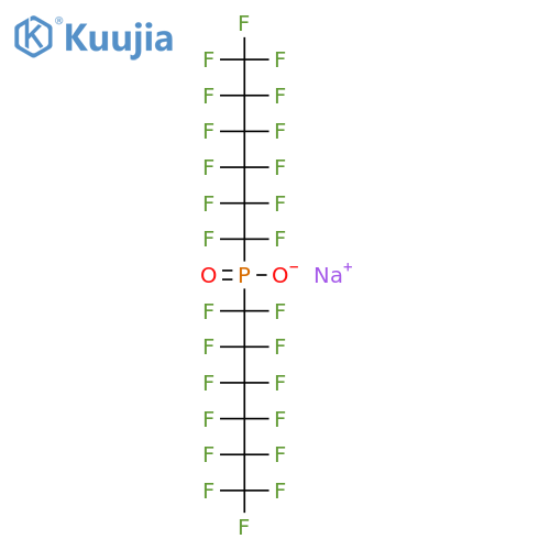 Bis(perfluorohexyl)phosphinic Acid Sodium Salt structure