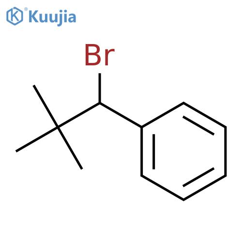 Benzene, (1-bromo-2,2-dimethylpropyl)- structure