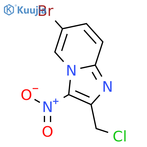 Imidazo[1,2-a]pyridine, 6-bromo-2-(chloromethyl)-3-nitro- structure