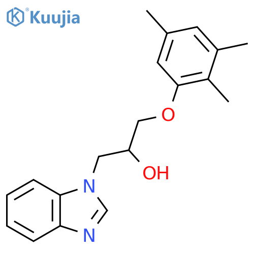 1-(1H-1,3-benzodiazol-1-yl)-3-(2,3,5-trimethylphenoxy)propan-2-ol structure