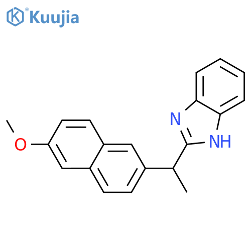 2-1-(6-Methoxy-2-naphthyl)ethyl-1H-benzimidazole structure