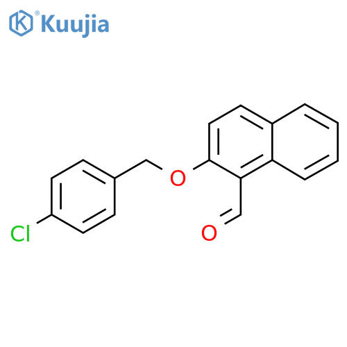 2-[(4-Chlorobenzyl)oxy]naphthalene-1-carbaldehyde structure
