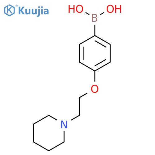 {4-[2-(piperidin-1-yl)ethoxy]phenyl}boronic acid structure