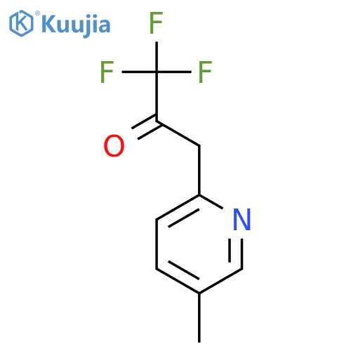 1,1,1-trifluoro-3-(5-methylpyridin-2-yl)propan-2-one structure