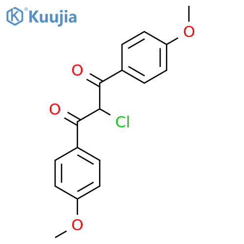 2-Chloro-1,3-bis(4-methoxyphenyl)propane-1,3-dione structure