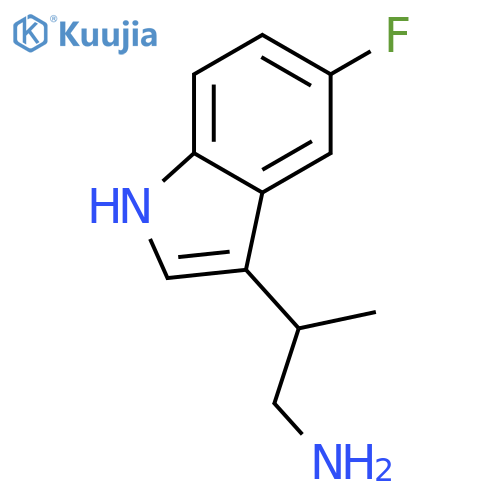 5-fluoro-b-methyl-1H-Indole-3-ethanamine structure