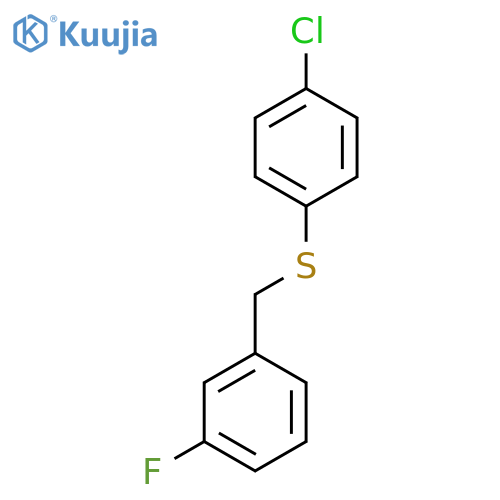1-Fluoro-3-[(4-chlorophenyl)sulfanylmethyl]benzene structure
