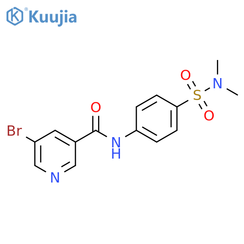 5-bromo-N-4-(dimethylsulfamoyl)phenylpyridine-3-carboxamide structure