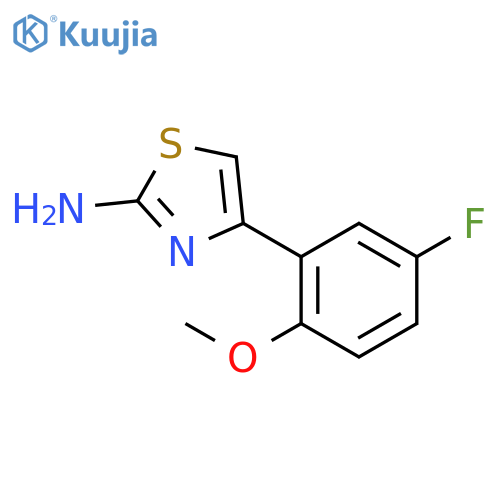 4-(5-fluoro-2-methoxyphenyl)-1,3-thiazol-2-amine structure
