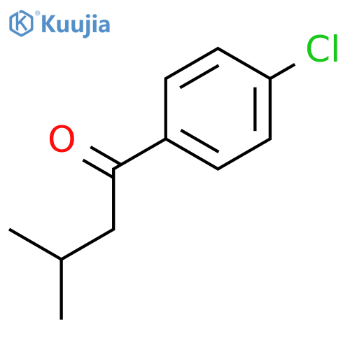 1-(4-chlorophenyl)-3-methylbutan-1-one structure