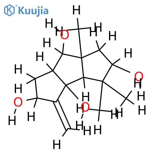Delta9(12)-Capnellen-2beta,5alpha,8beta,10alpha-tetrol structure
