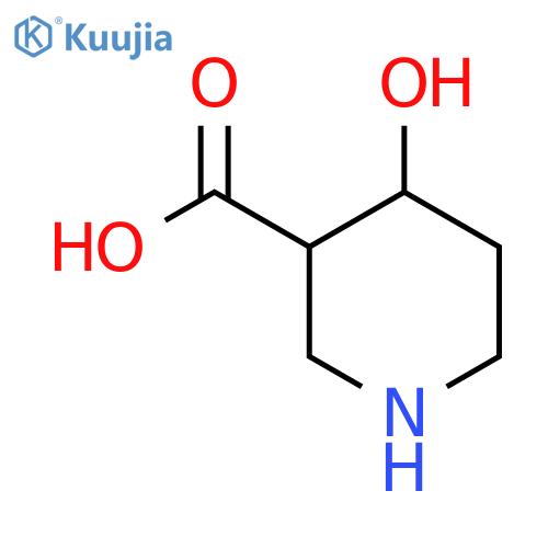 3-Piperidinecarboxylicacid, 4-hydroxy-, (3R,4S)-rel- structure