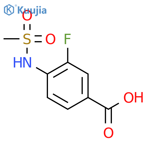 3-Fluoro-4-(methylsulfonamido)benzoic acid structure