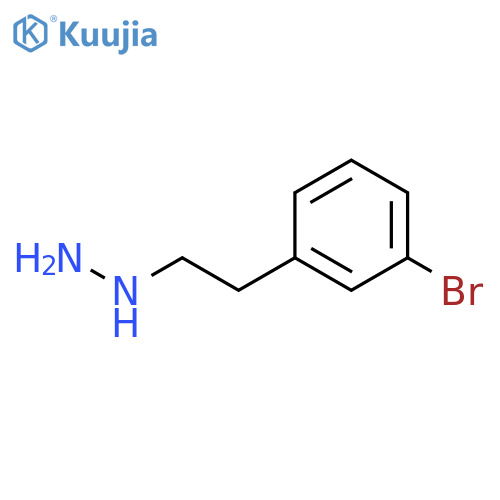 2-(3-bromophenyl)ethylhydrazine structure