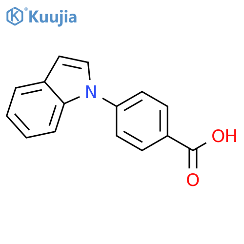 Benzoic acid,4-(1H-indol-1-yl)- structure