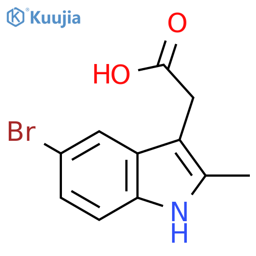 2-(5-bromo-2-methyl-1H-indol-3-yl)acetic acid structure