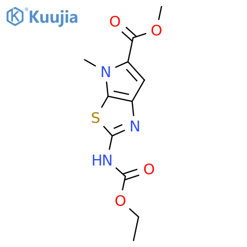 Methyl 2-(ethoxycarbonylamino)-4-methylpyrrolo[3,2-d][1,3]thiazole-5-carboxylate structure
