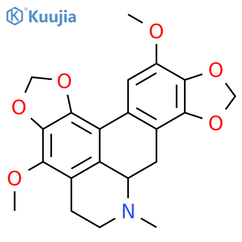 (S)-8,13-dimethoxy-5-methyl-4a,5,6,7-tetrahydro-4H-[1,3]dioxolo[4',5':4,5]benzo[1,2,3-de][1,3]dioxolo[4',5':3,4]benzo[1,2-g]quinoline structure